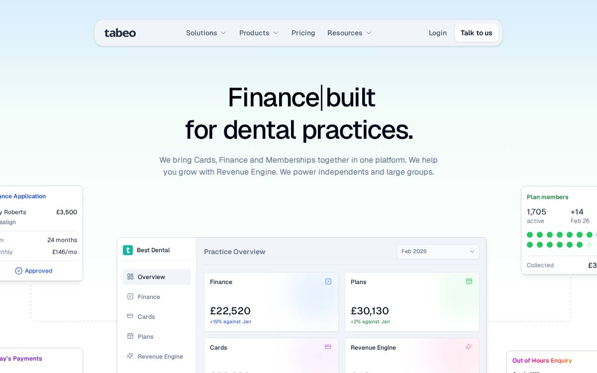 Tabeo website preview