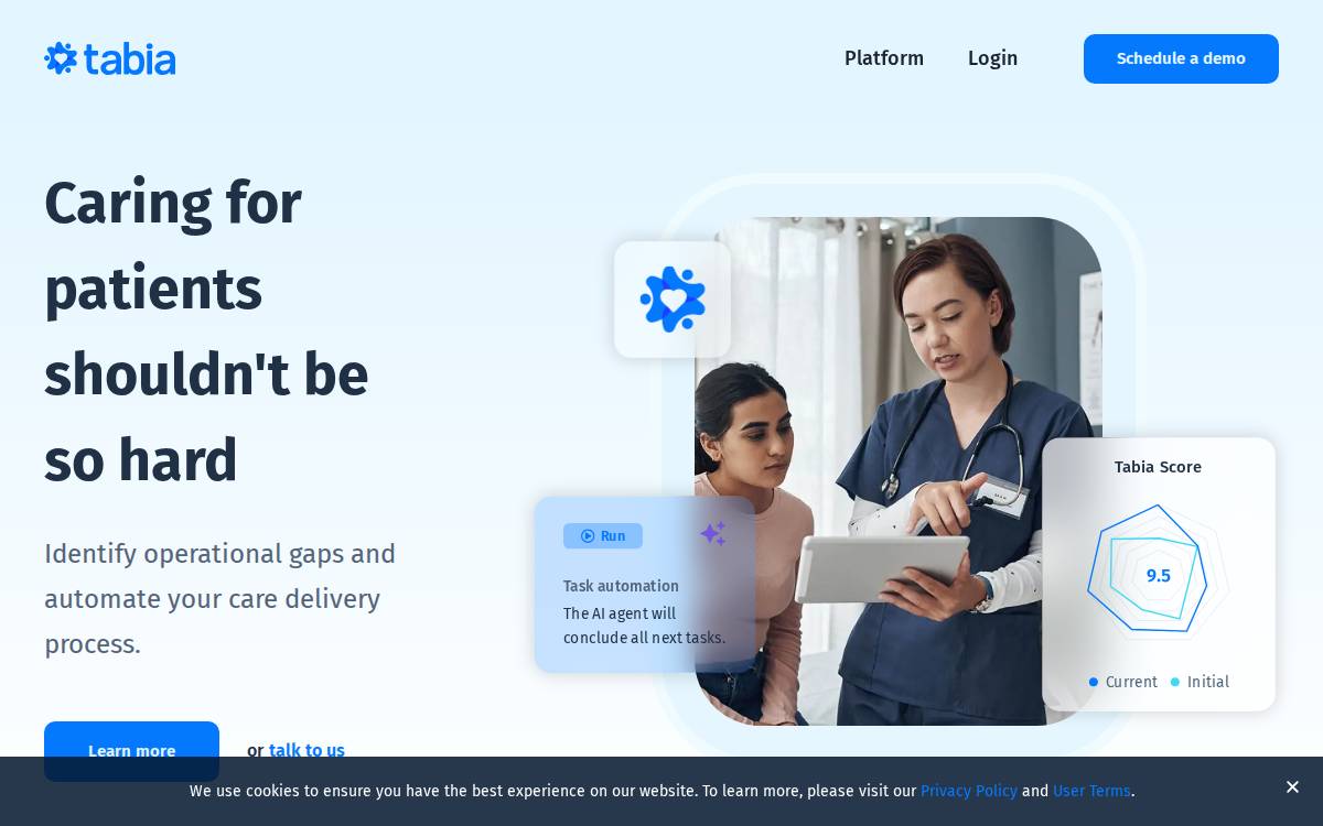 Tabia website preview