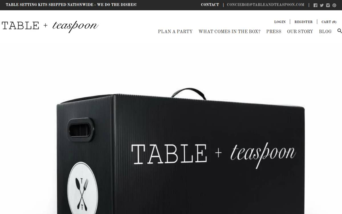Tableandteaspoon website preview