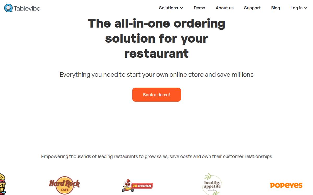 Tablevibe website preview