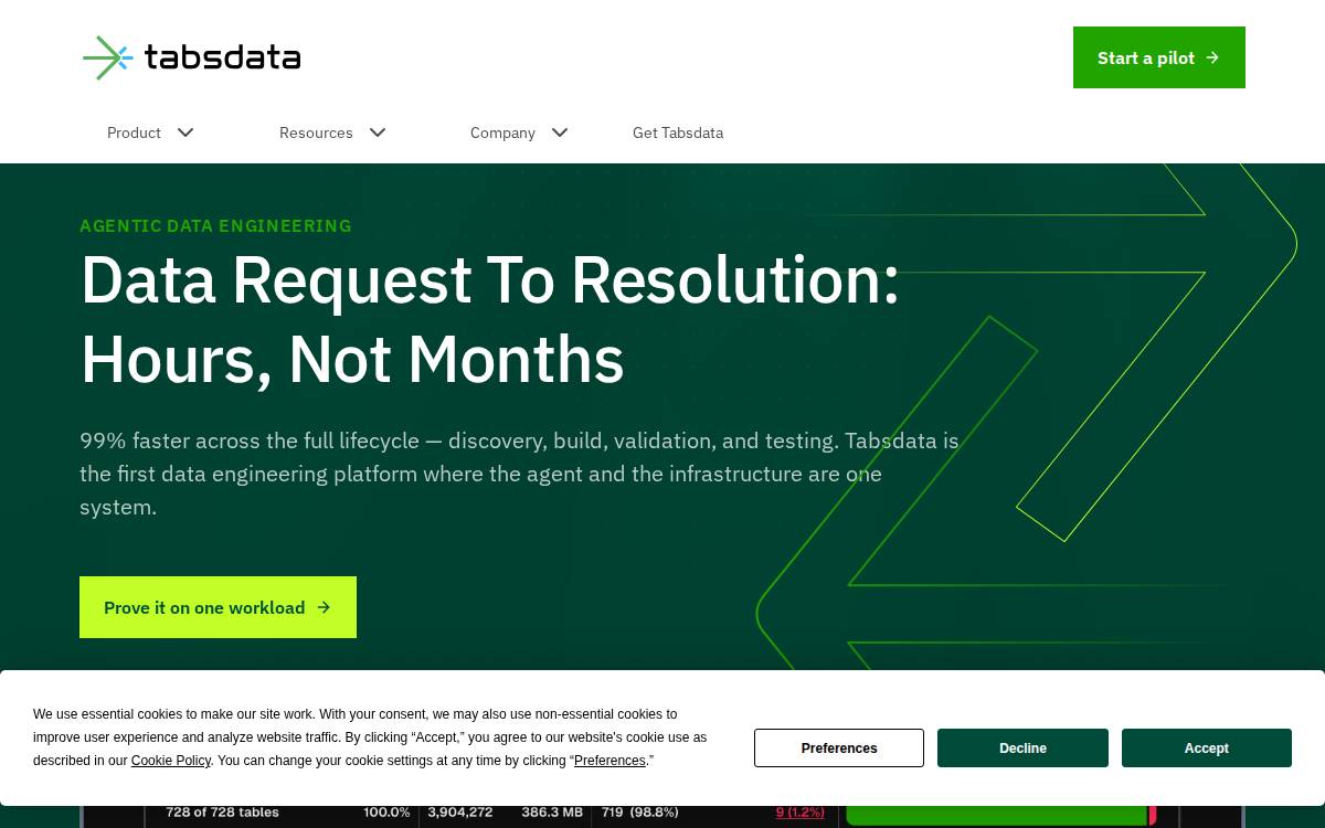 Tabsdata website preview