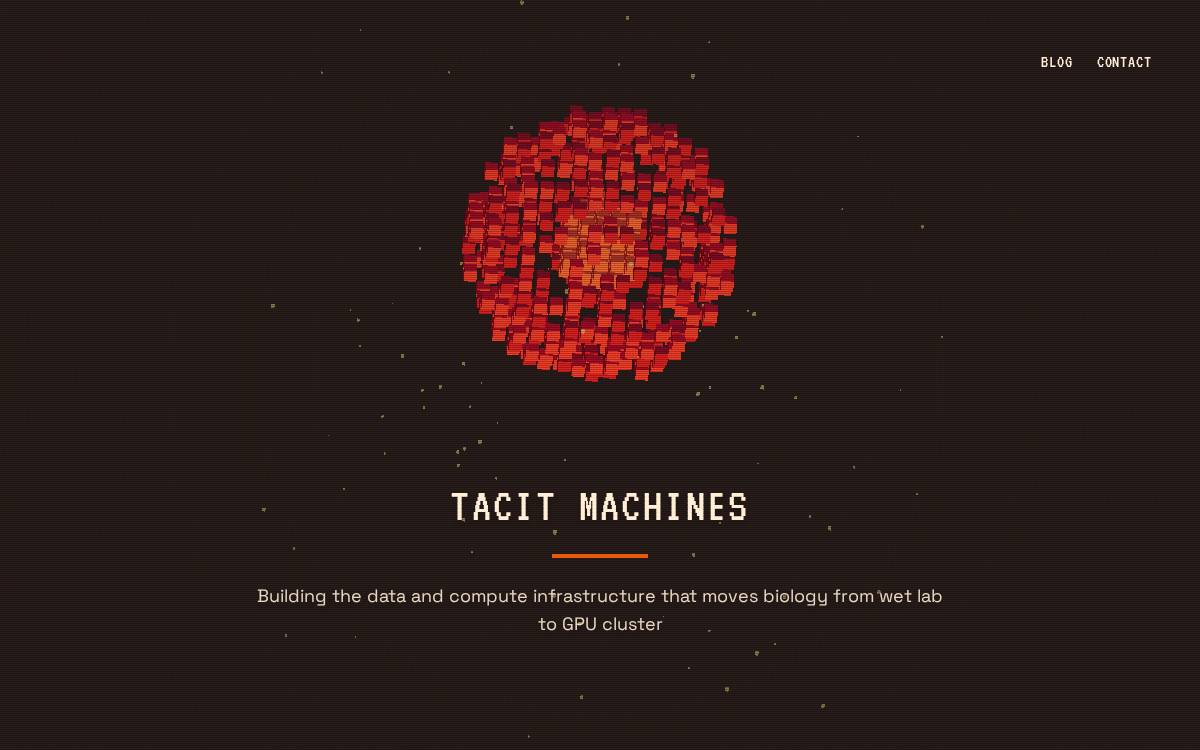 Tacit Machines website preview
