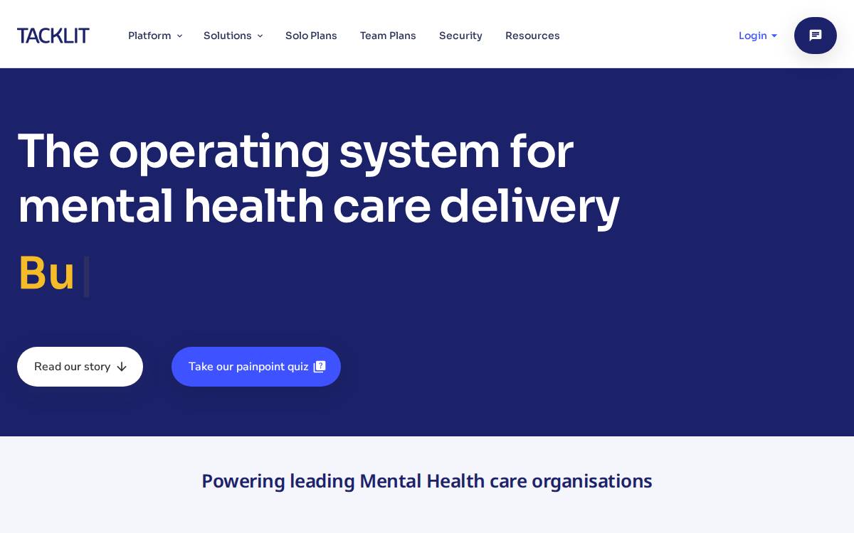 Tacklit website preview