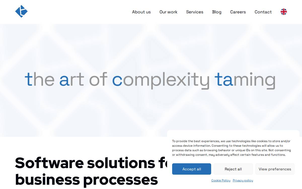 Tacta website preview