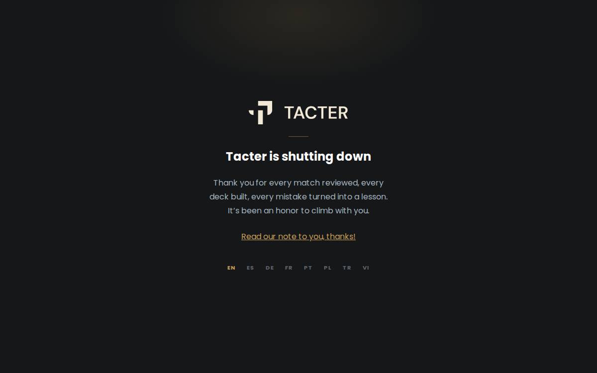 Tacter website preview