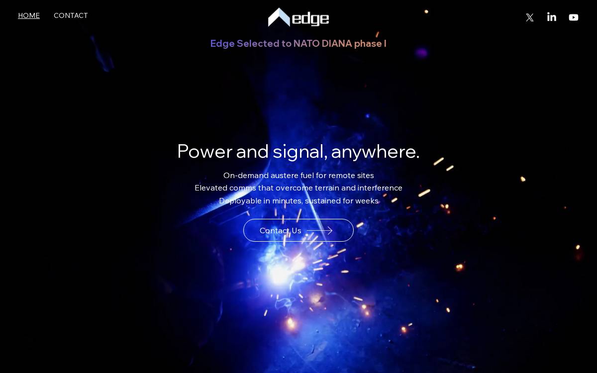 Tactical Edge Systems website preview