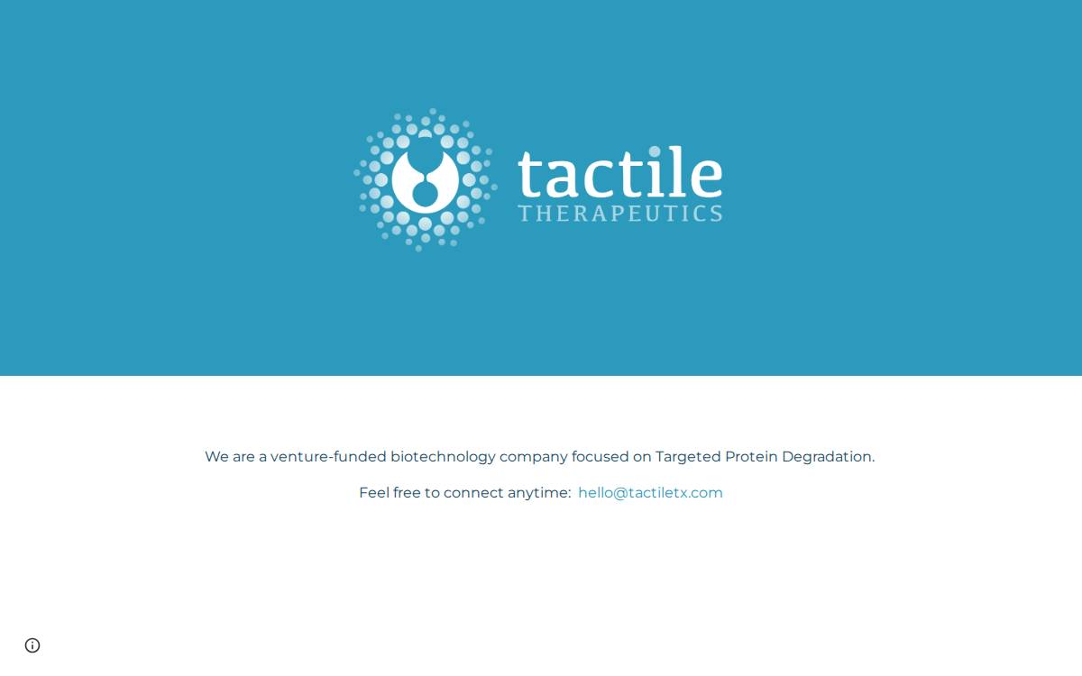 Tactiletx website preview