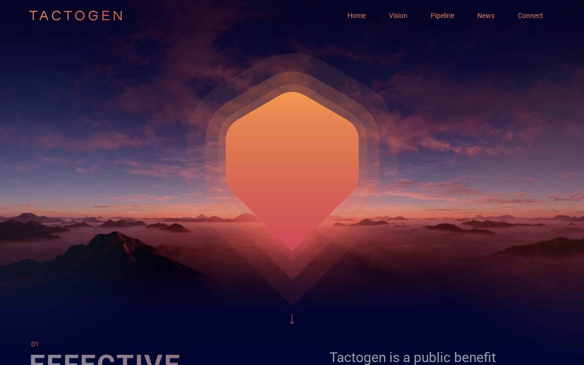 Tactogen website preview