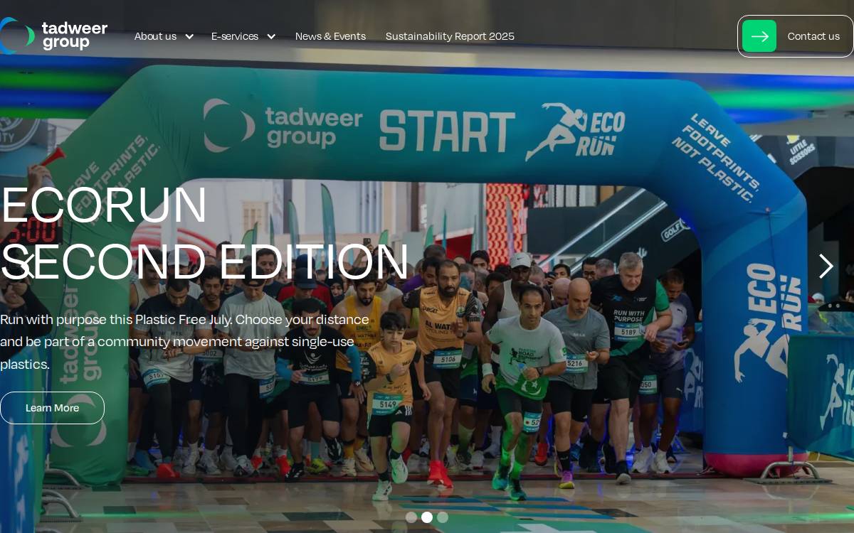 Tadweer website preview