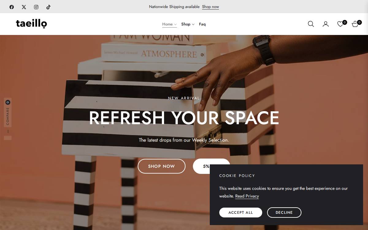 Taeillo website preview