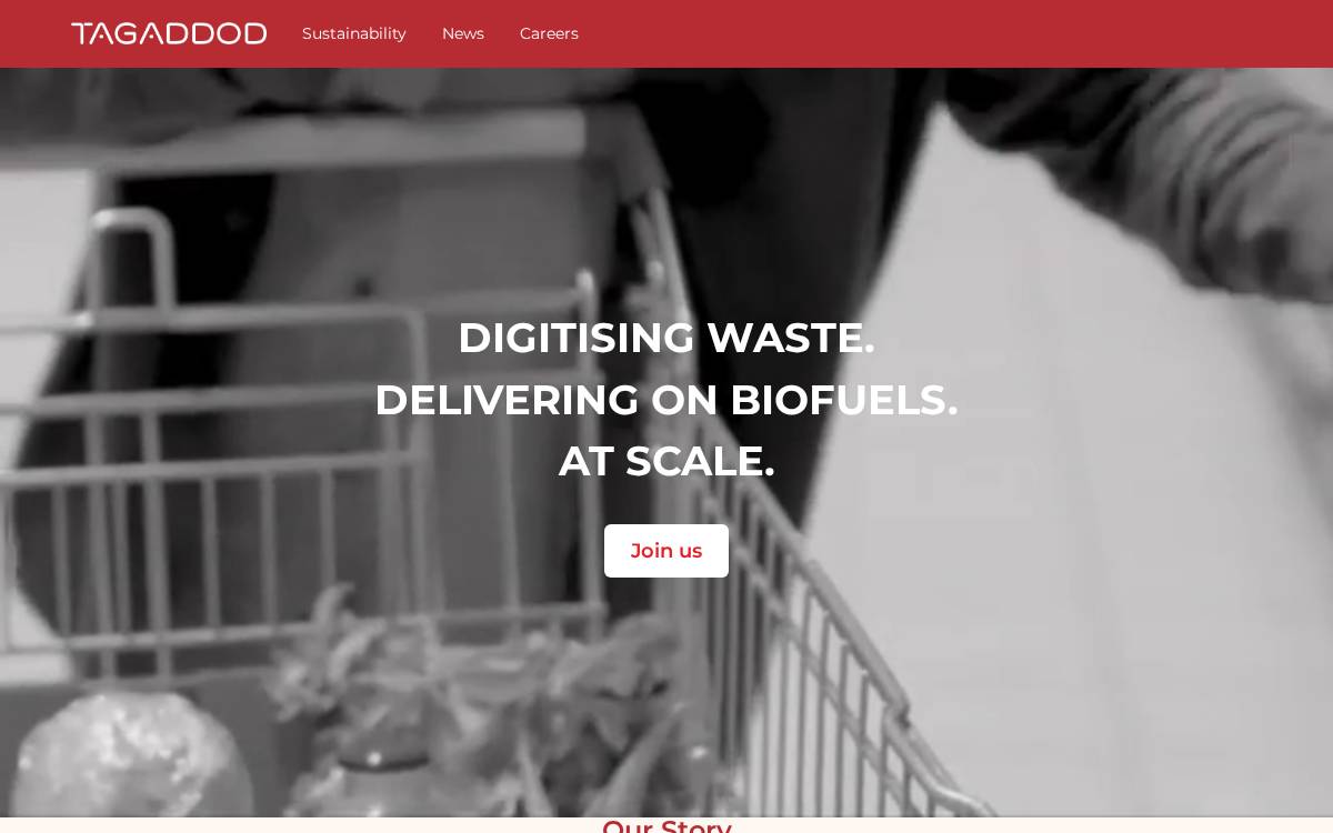 Tagaddod website preview
