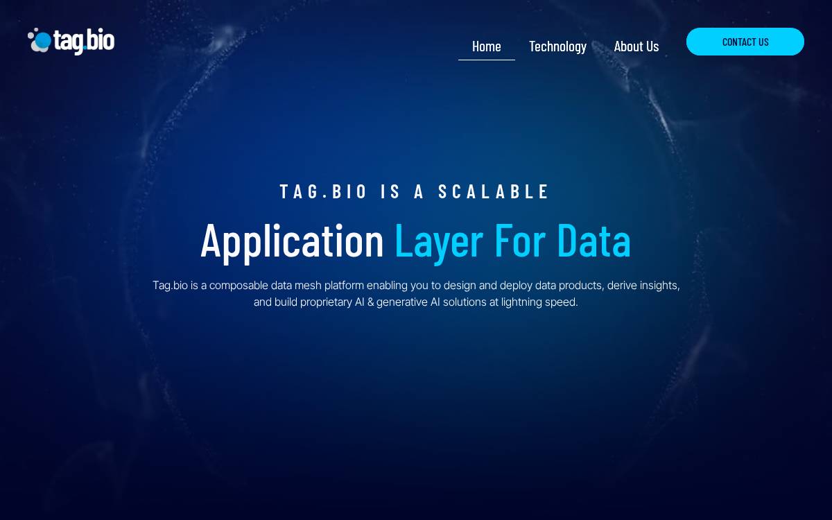Tagbio website preview