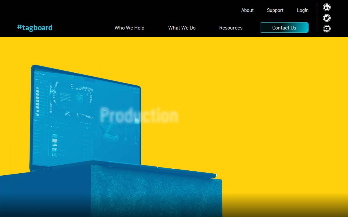 Tagboard website preview