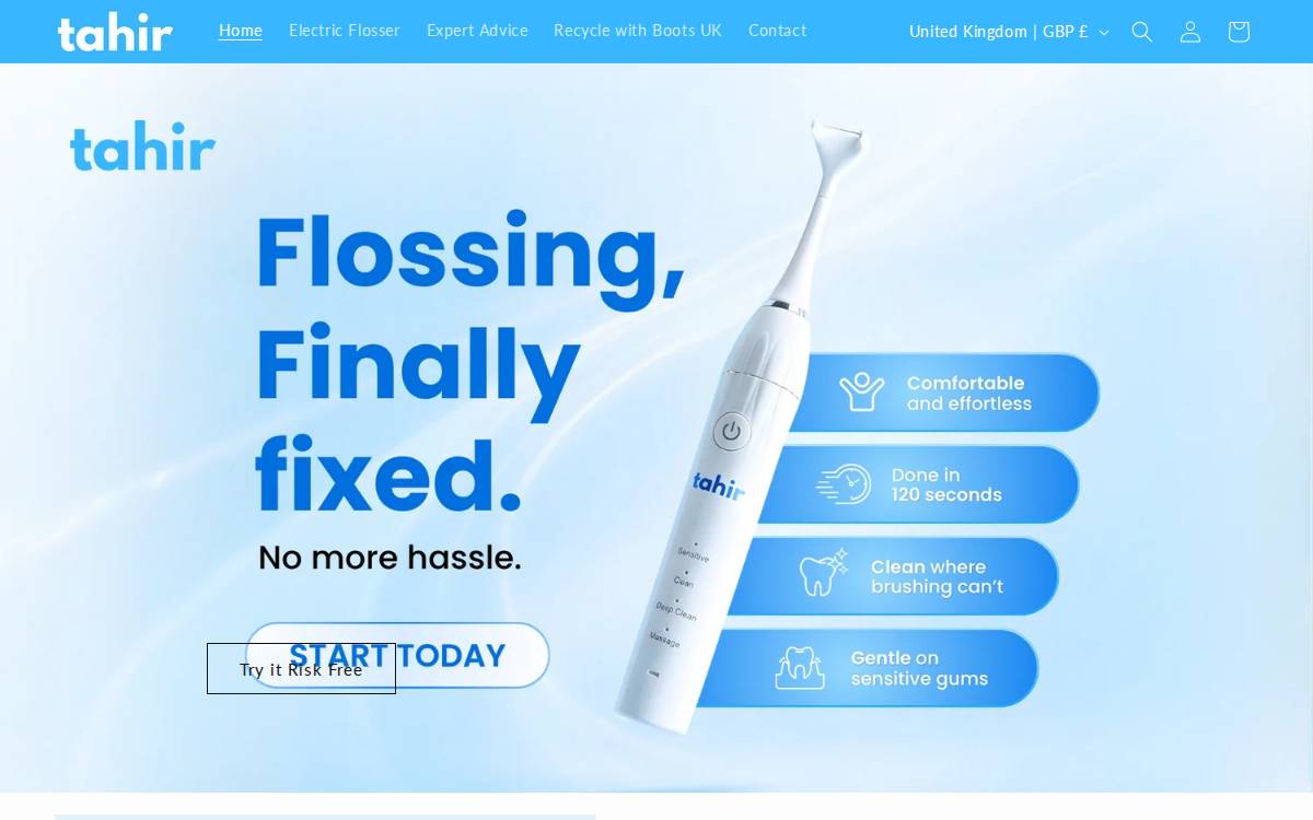 Tahiroralcare website preview