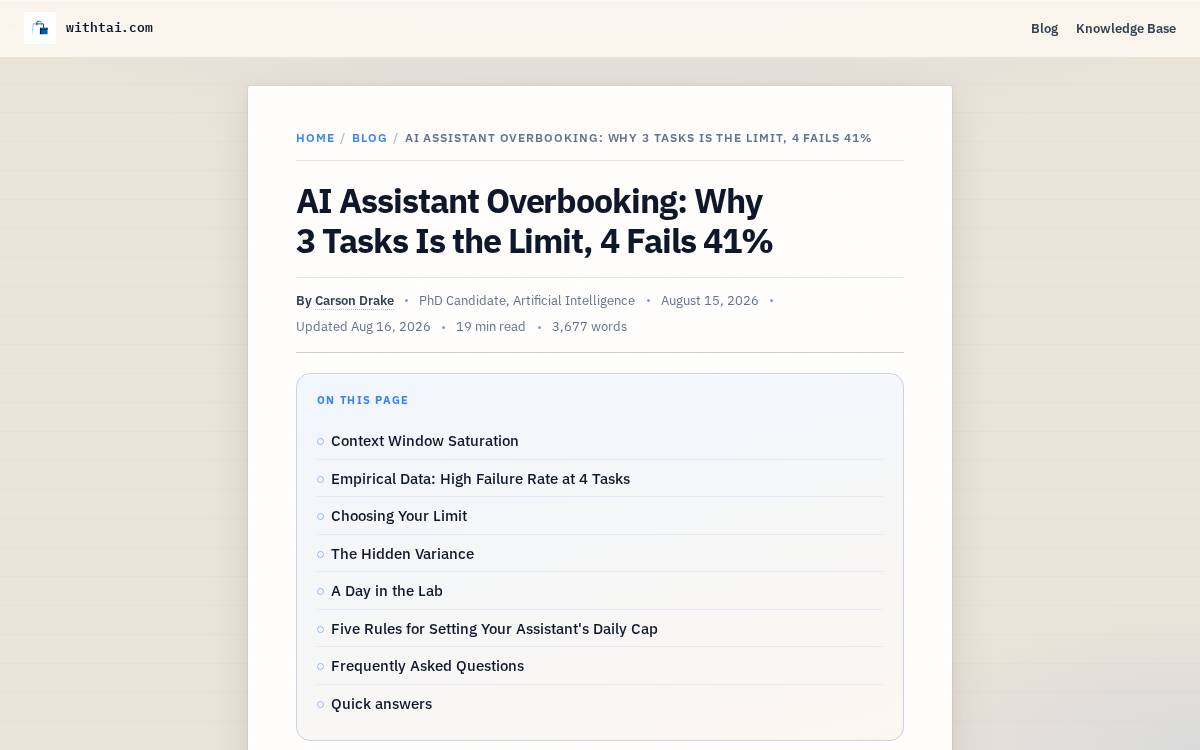 TAI website preview