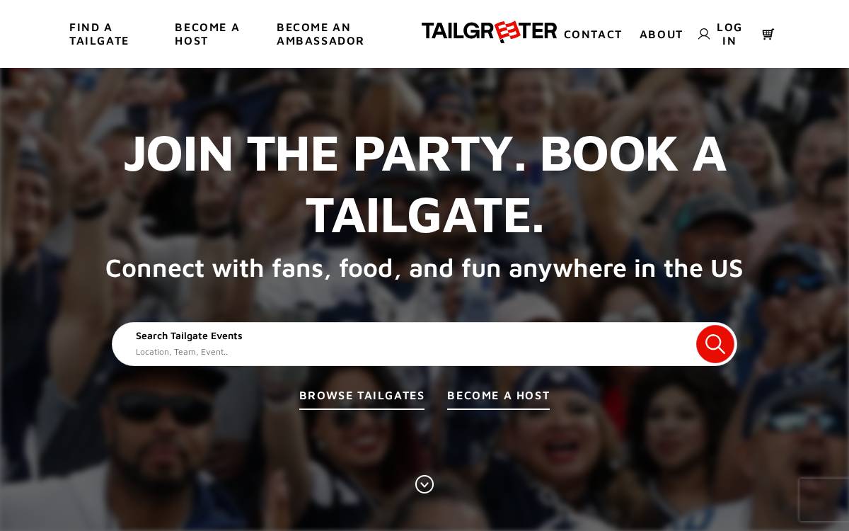Tailgreeter website preview