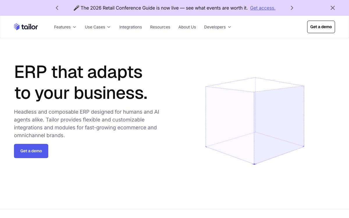Tailor website preview