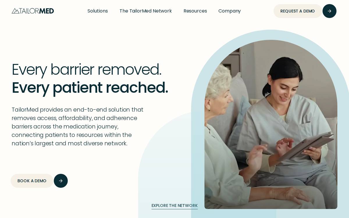 Tailormed website preview