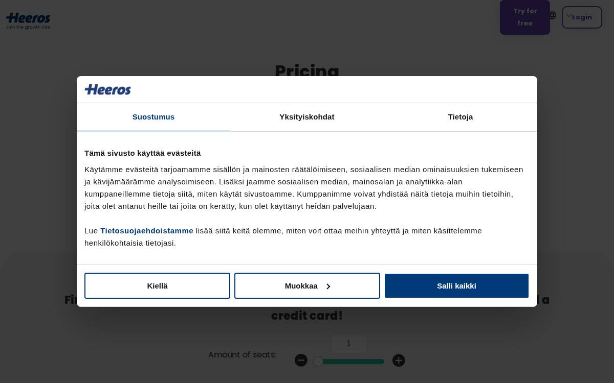 Taimer website preview