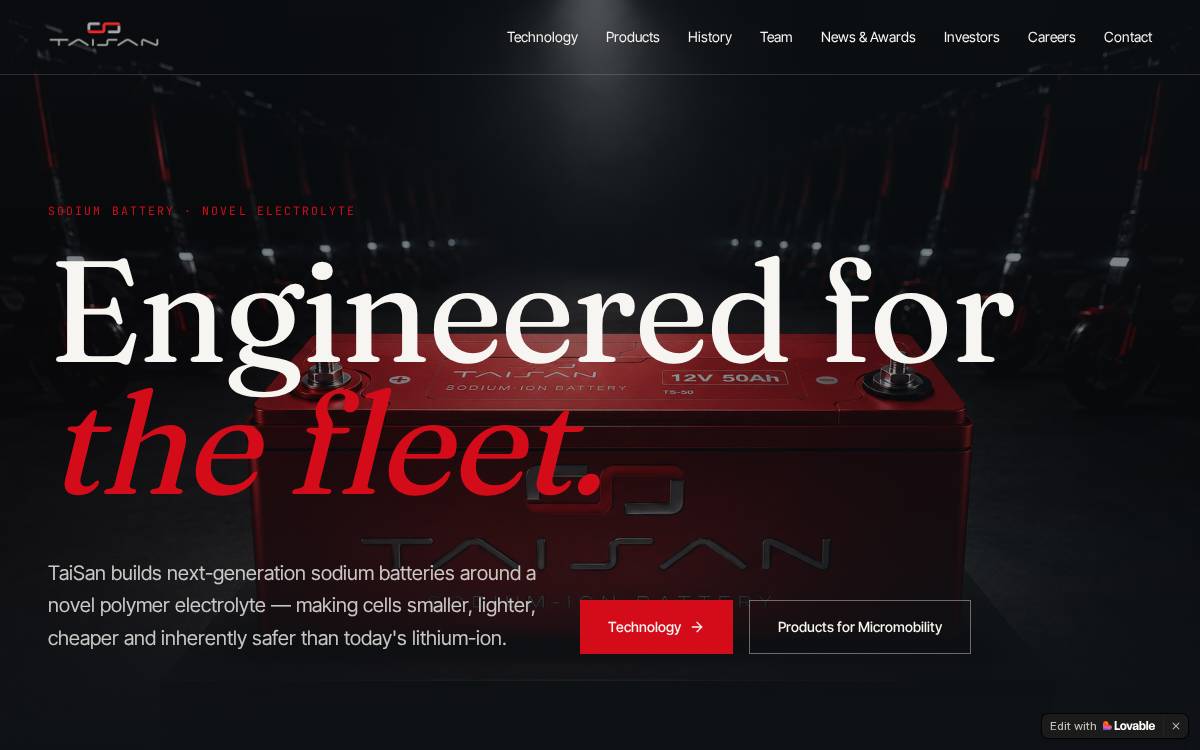 TaiSan website preview