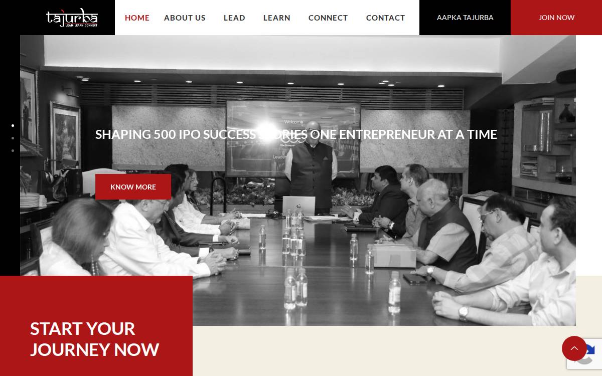 Tajurba website preview