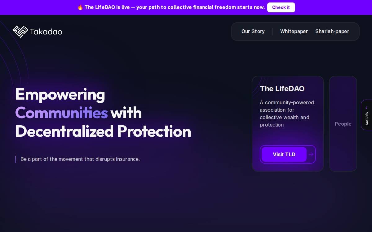 Takadao website preview