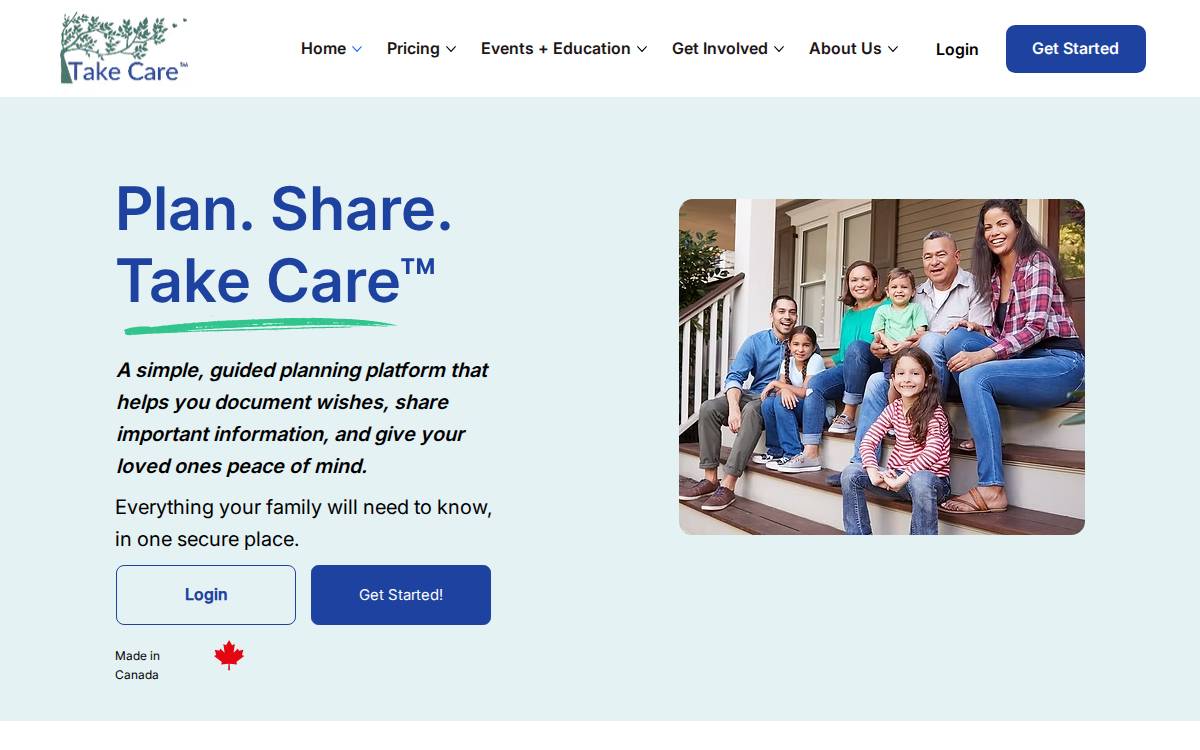 Take Care Together Website website preview
