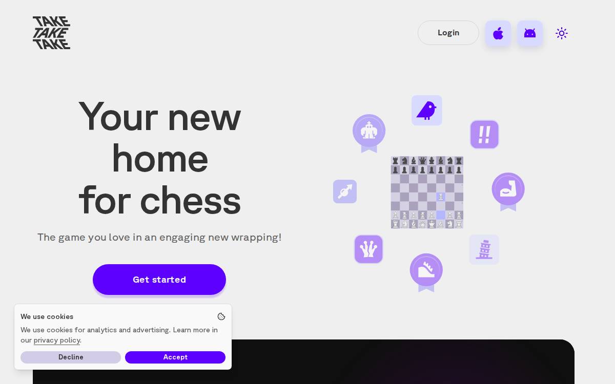 Take Take Take website preview