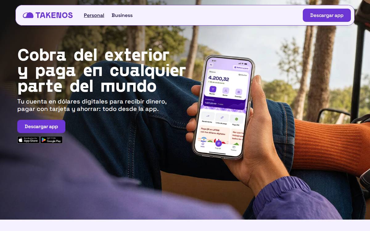 Takenos website preview