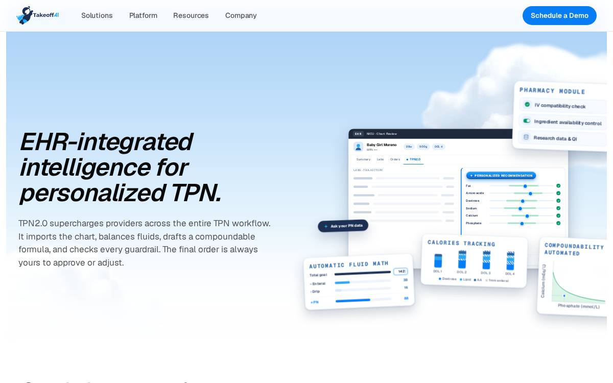 Takeoff AI website preview