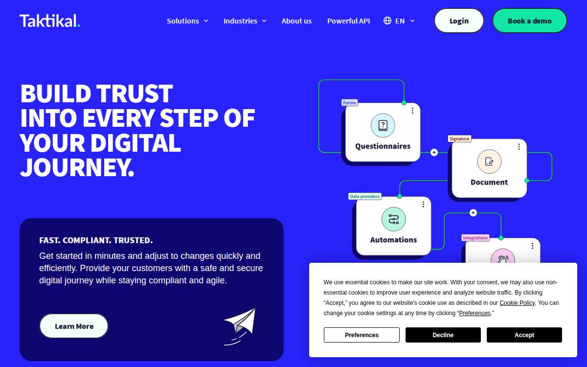 Taktikal website preview