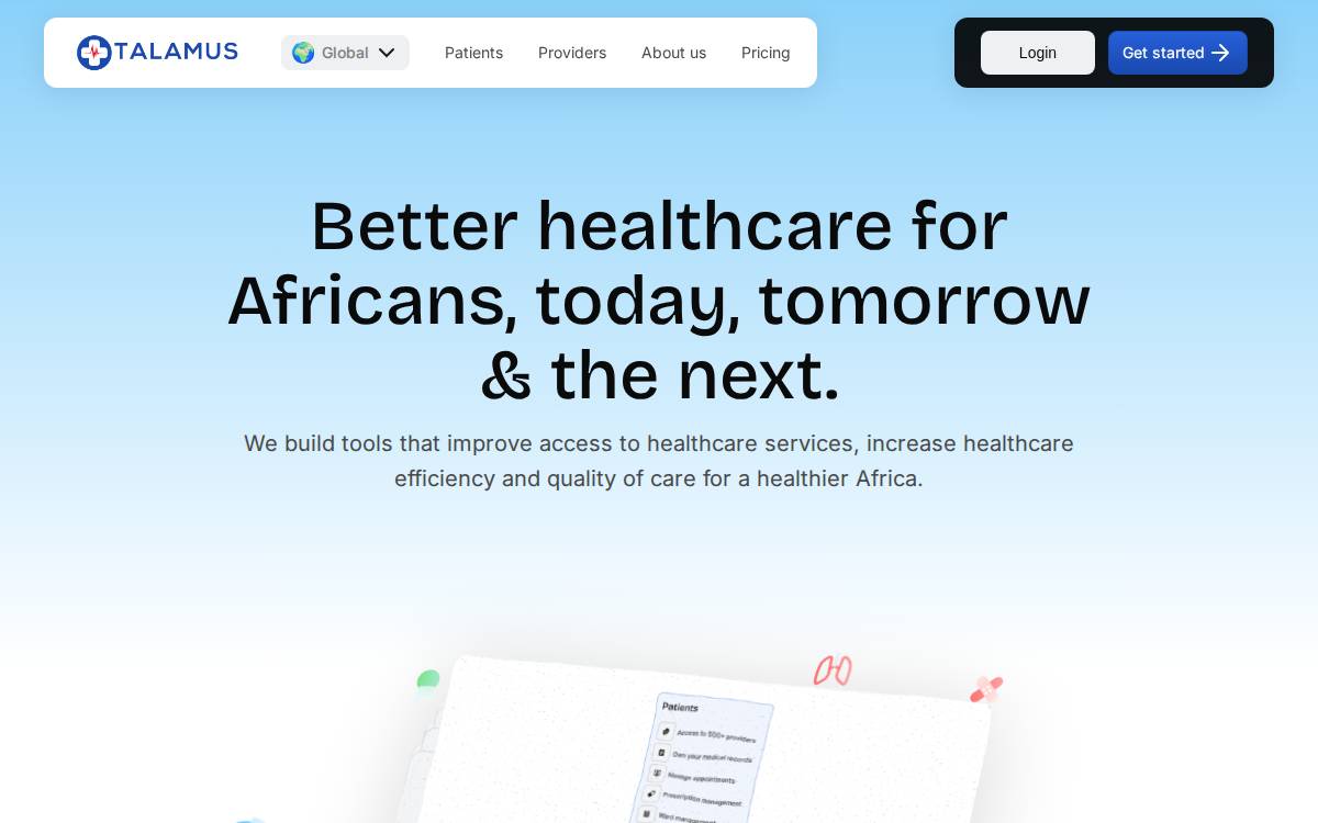 Talamushealth website preview