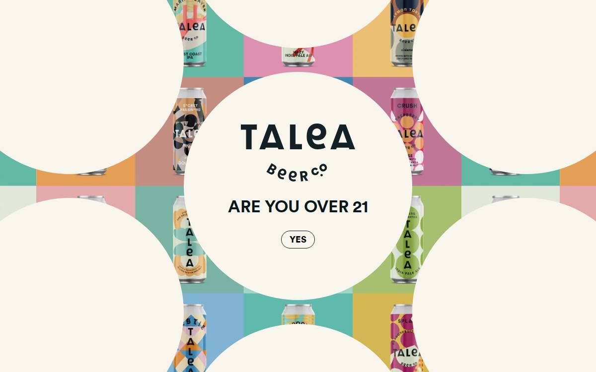 TALEA Beer website preview