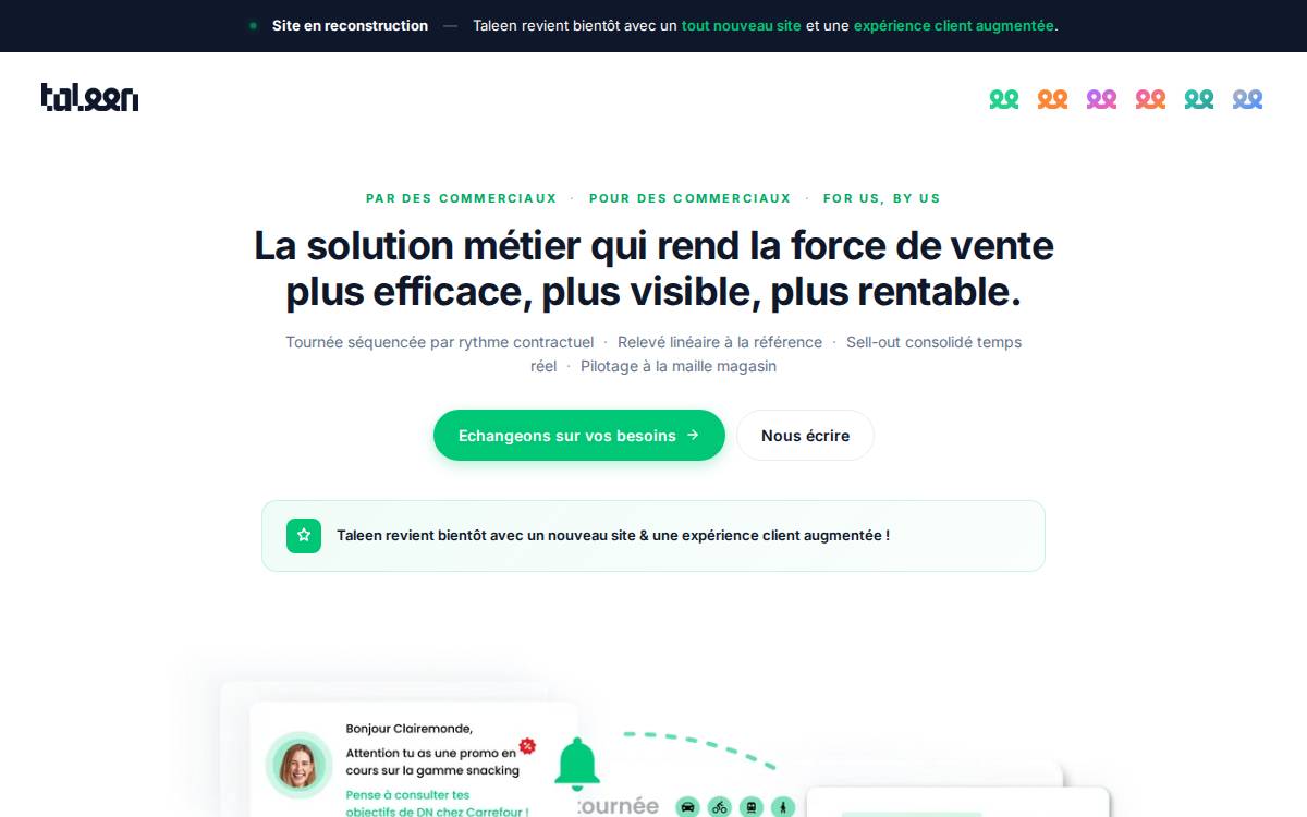 Taleen website preview