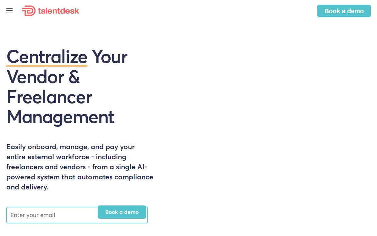 Talentdesk website preview