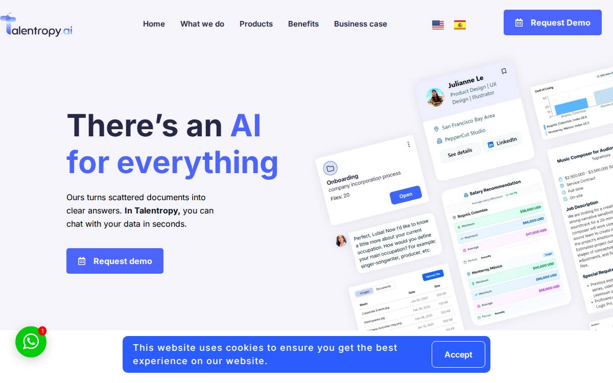 Talentropy.ai website preview