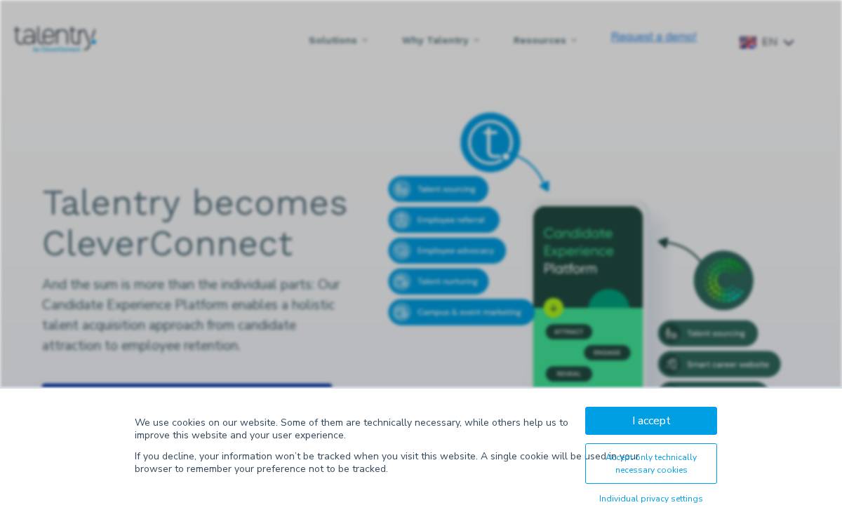 Talentry website preview