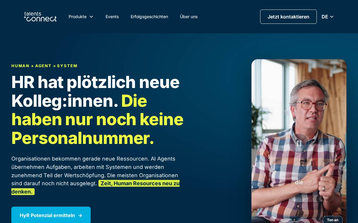 talentsconnect website preview