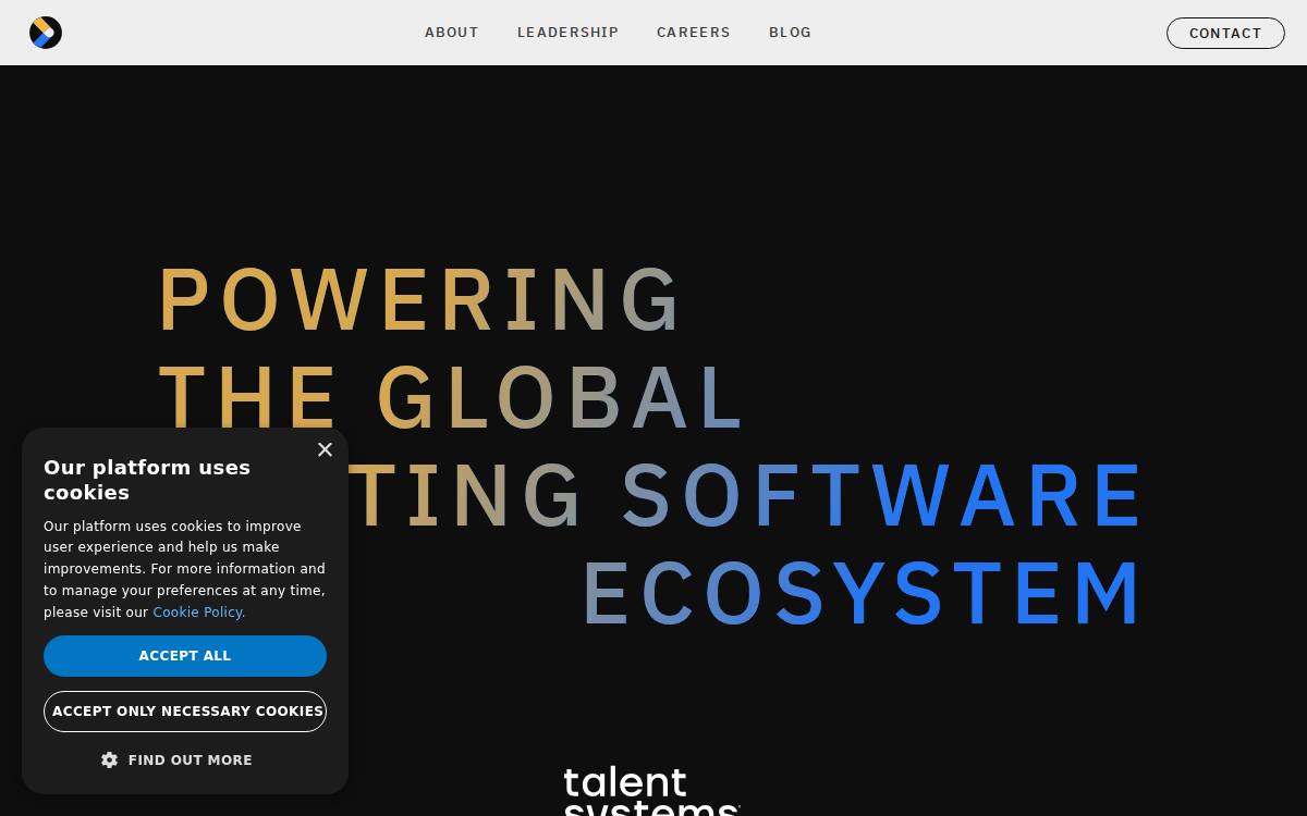 Talent Systems website preview