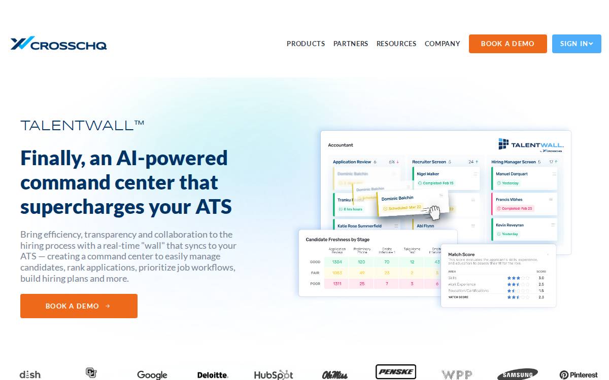 TalentWall website preview