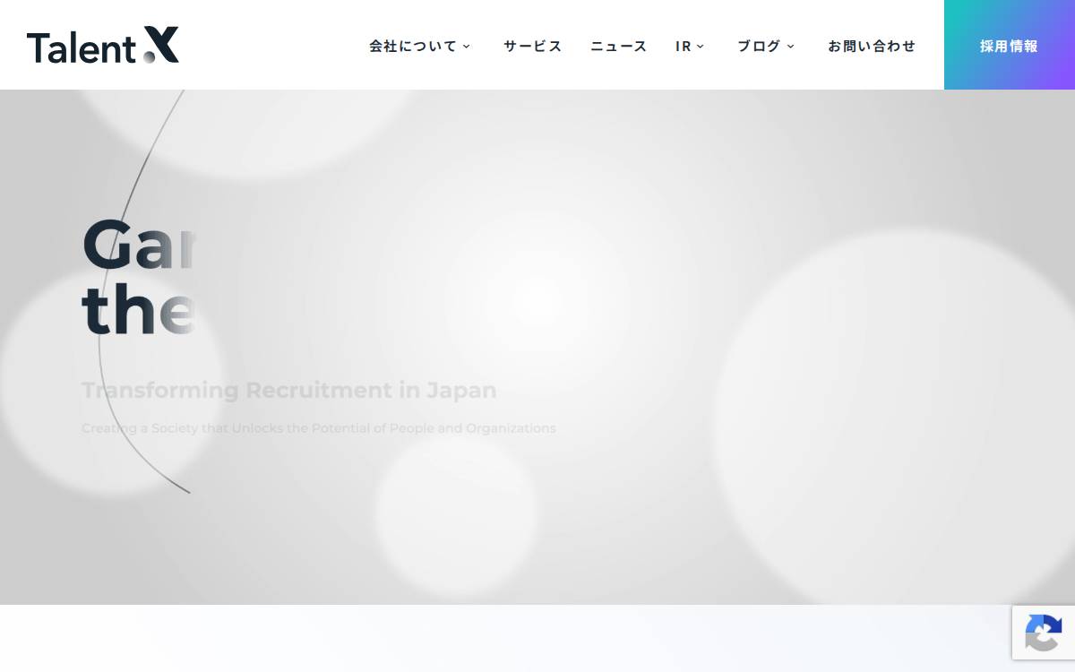 TalentX website preview