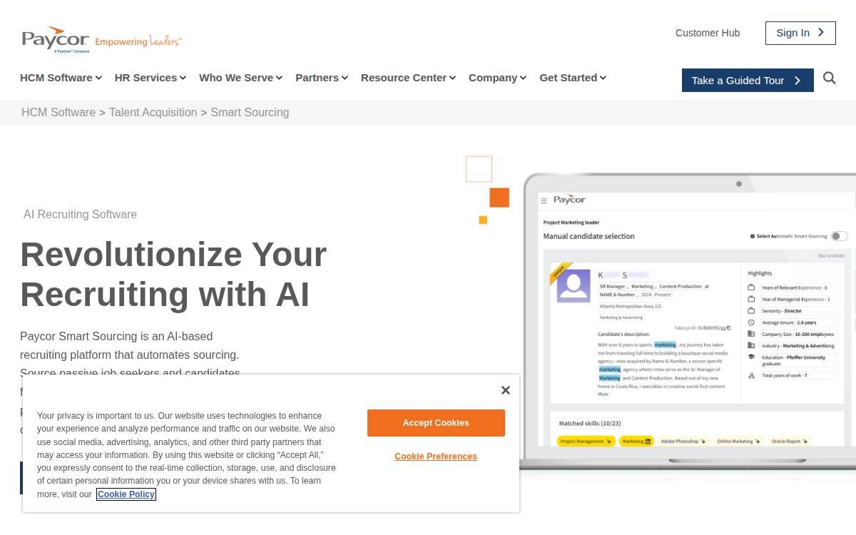 Talenya website preview