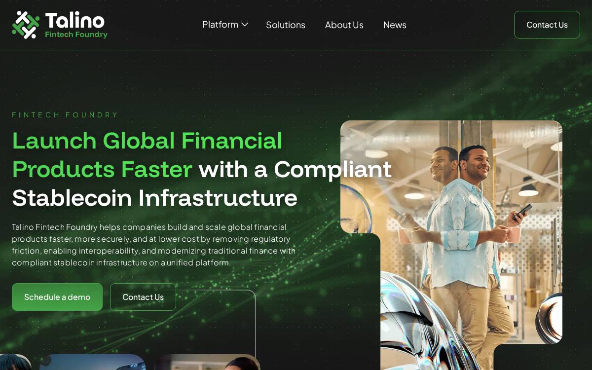 Talino Venture Labs website preview