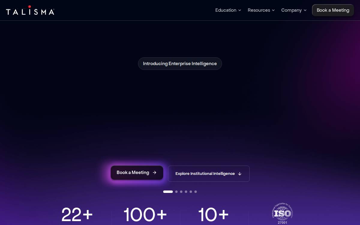 Talisma Corporation website preview