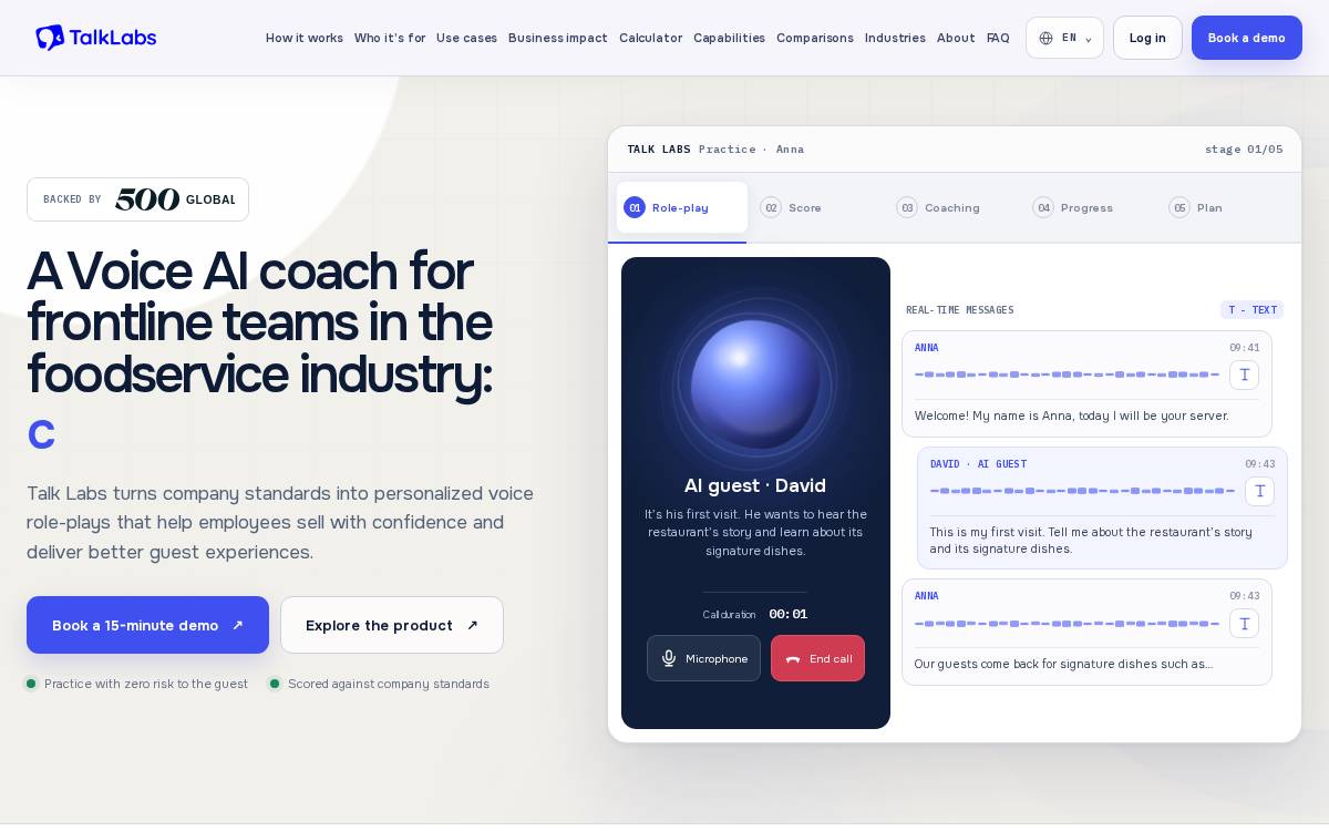Talk Labs Global, Inc. website preview