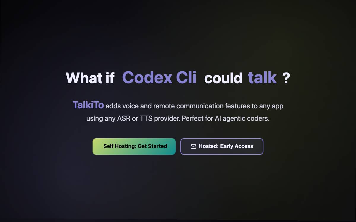 Talkito website preview