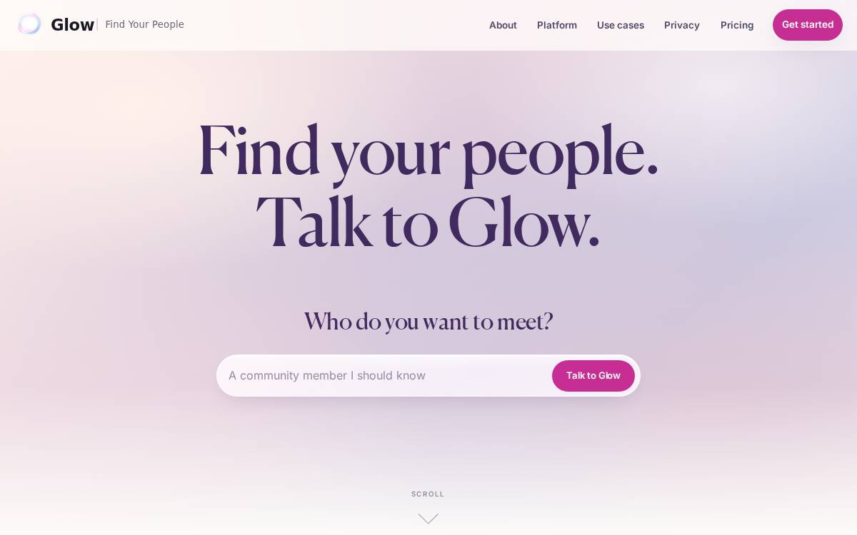 Talktoglow website preview