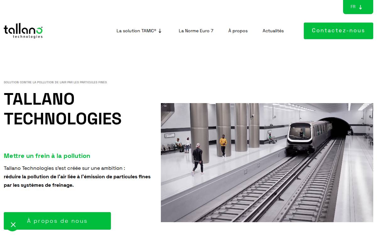 Tallano Technologies website preview