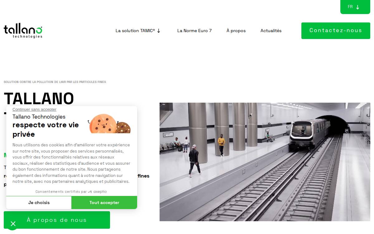 Tallano website preview