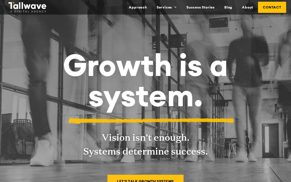 Tallwave website preview